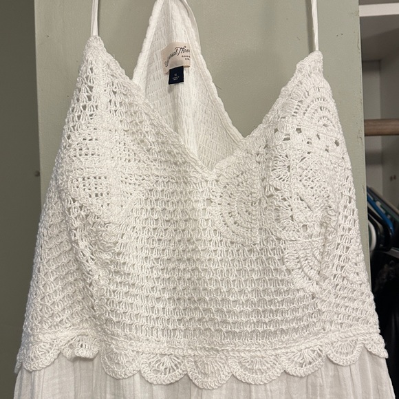 Universal thread. White Crochet Maxi Dress - Picture 2 of 3